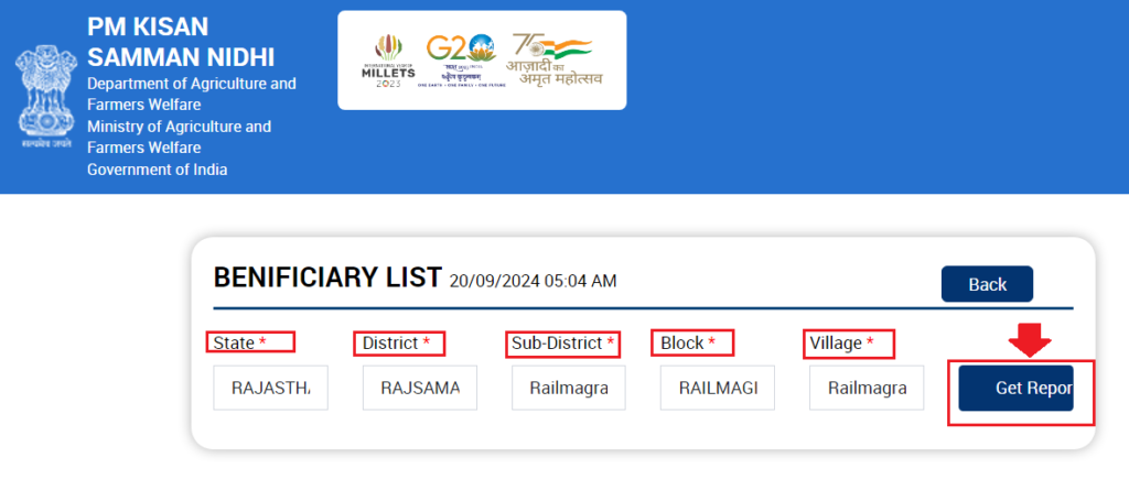 PM Kisan Beneficiary List